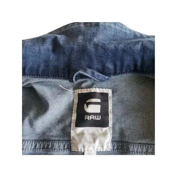 G-Star Raw Jean Womens Trucker Jacket Blue Denim Size XS - Picture 4 of 11
